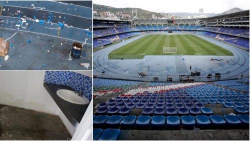 así quedó el estadio Pascual Guerrero tras disturbios de hinchas en partido Nacional vs. América de Cali