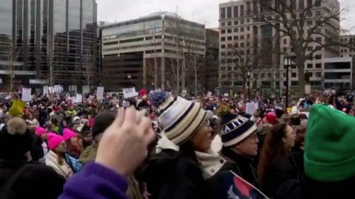 Miles de manifestantes contra Trump en las calles de Washington