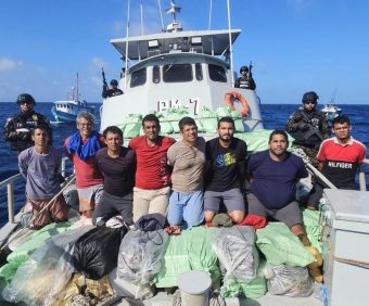 Marina de El Salvador intercepta barcos con 1.5 toneladas de cocaína
