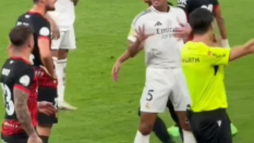 Bellingham carga contra Maffeo por la "broma" que hizo a Vinícius: "¿Diez segundos boxeando?"