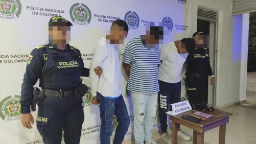 Capturan a tres presuntos delincuentes tras millonario robo a turistas en Cartagena