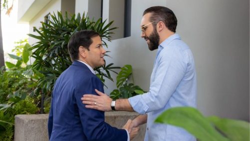 Presidente Bukele sostiene encuentro con Secretario de Estado de EE. UU.