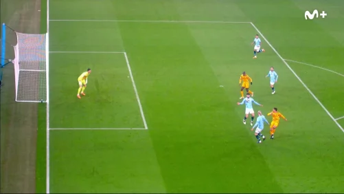 El ajustado y polémico gol de Haaland en posible fuera de juego que adelantó al City ante el Real Madrid