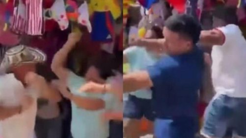 así fue la riña entre vendedores antes del concierto de Shakira en Barranquilla