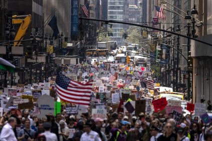 Protesta Contra Donald Trump en Nueva York Clama de York Contra El "Odio" y la "Censura" | Internacional | Noticias