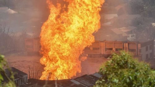 Malasia: más de 100 heridos en un incendio después de una fuga en una tubería de gas