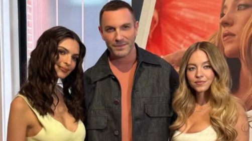 El peluquero de Quebec de Charlotte Cardin y Sophie Nélisse posa con la actriz Sydney Sweeney y la modelo Emily Ratajkowski