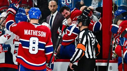 El canadiense respondió a la capital en el tercer partido: "Washington ... estás en casa"