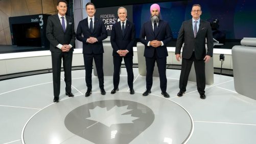 Debate de los jefes en inglés: Mark Carney dirigido desde todos los lados