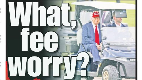 En "carnicería" completa en los mercados de valores de todo el mundo: Trump es los titulares de sus juegos de golf