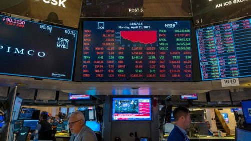 Wall Street está abajo después del inicio de la reunión mensual de la Fed