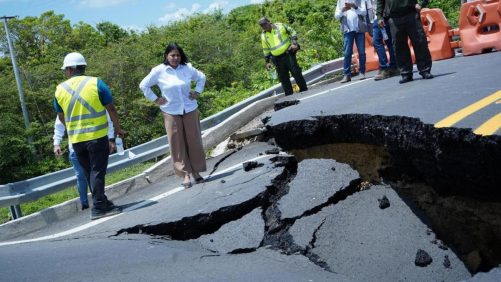 en un mes se restablecería el tránsito en acceso al puente Juan de Acosta