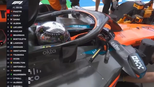 tenía dos linternas dentro de su McLaren