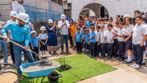 DOM inició la transformación de la escuela del caserío Los Méndez, Morazán Norte