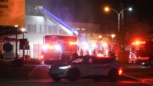 [EN IMAGES] Fuego en el Centro de Detención de Quebec