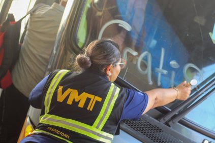 VMT supervisa cumplimiento del servicio gratuito de transporte colectivo