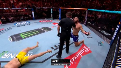¡Un final del combate muy extraño en el UFC!