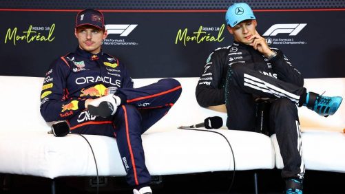 Otra batalla para predecir entre Max Verstappen y George Russell en Montreal