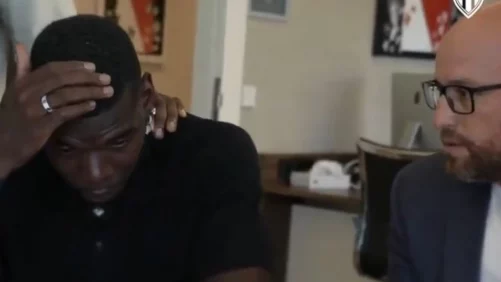 Paul Pogba rompe a llorar en plena firma de su nuevo contrato con el Mónaco