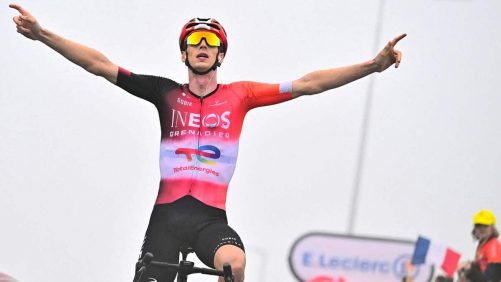 Tour de Francia: Thimen Arensman es solo en solitario