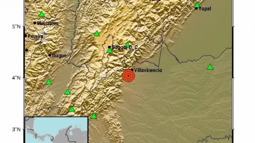 Temblor hoy en Colombia | Reportan nuevo sismo en Villavicencio, Meta, en la noche de este 24 de agosto; epicentro, magnitud y profundidad
