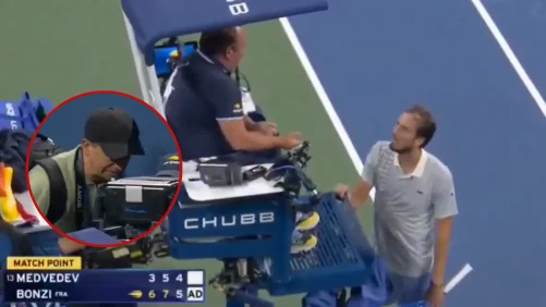 salió a la pista con bola de partido de Bonzi ante Medvedev