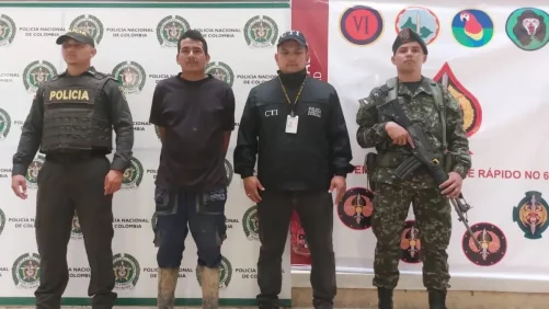 Capturan en Putumayo a alias Pate Palo, cabecilla logístico de las redes de apoyo de la estructura de ‘Raúl Reyes’, una de las facciones de ‘Calarcá’