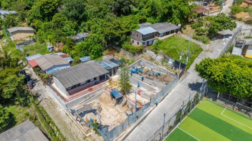 DOM avanza en la construcción de plaza comercial en San Fernando, Chalatenango Norte |