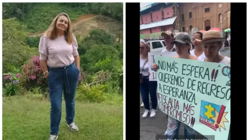 ¿Dónde está Esperanza Muñoz? Familia pide respuesta a Fiscalía en plantón en Cali