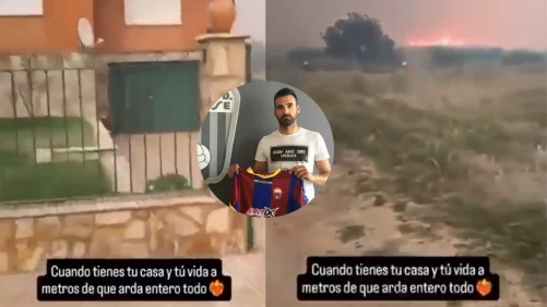 Cuando tienes tu casa y tu vida a metros de que arda todo