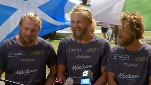 Desde Perú a Australia: tres hermanos escoceses cruzan el Pacífico con un tren sin ayuda y no parpadean en 139 días
