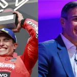 Pedro Sánchez pone a Márquez, campeón del mundo de MotoGP, como ejemplo de "superación"