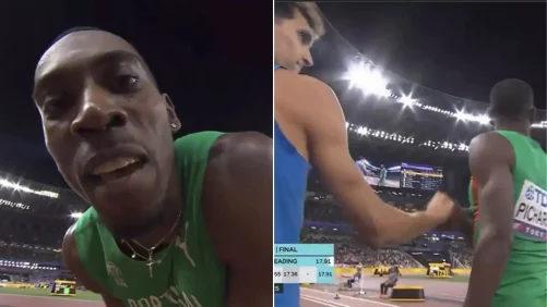 feo gesto con su rival en la final y... ¿'recado' para Jordan Díaz?