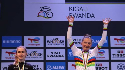 Quebecoise Magdeleine Vallieres es campeón de ciclismo de carretera mundial