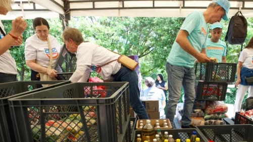 Donatón Cero Hambre 2025 recaudó $1.249 millones y 36 toneladas de alimentos para más de mil familias en Medellín