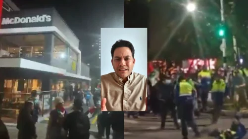 ‘ante actos violentos o vandálicos, el deber constitucional de la Fuerza Pública será intervenir’