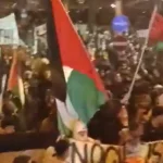 Más de 10.000 manifestantes propalestinos toman las calles de Údine ante del partido Italia