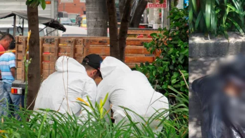 van dos cuerpos dejados en vía pública, uno de ellos estaba embolsado