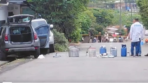 camioneta había sido acondicionada con explosivos