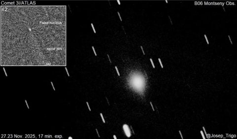 Cometa interestelar 3I/ATLAS podría estar cubierto de “volcanes de hielo”, según nuevas observaciones | Internacional | Noticias