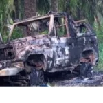 violentos asesinan a un comerciante e incineran un vehículo