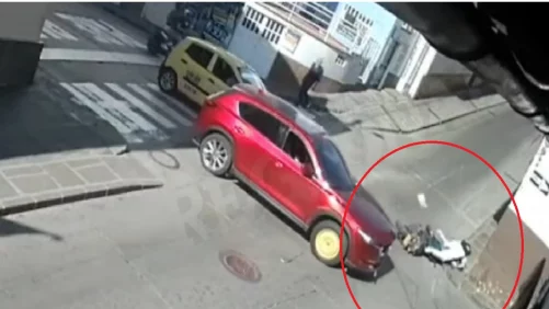 el accidente quedó grabado en video