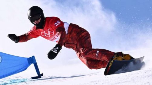Snowboard alpino: Arnaud Gaudet sube por primera vez al podio de la Copa del Mundo